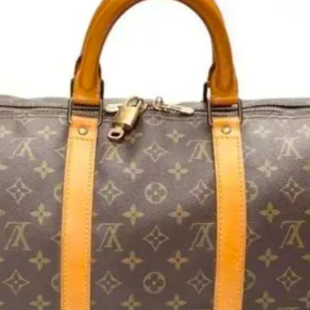 LOUIS VUITTON Bandouliere VINTAGE MONOGRAM KEEPALL 50 TRAVEL DUFFLE BAG